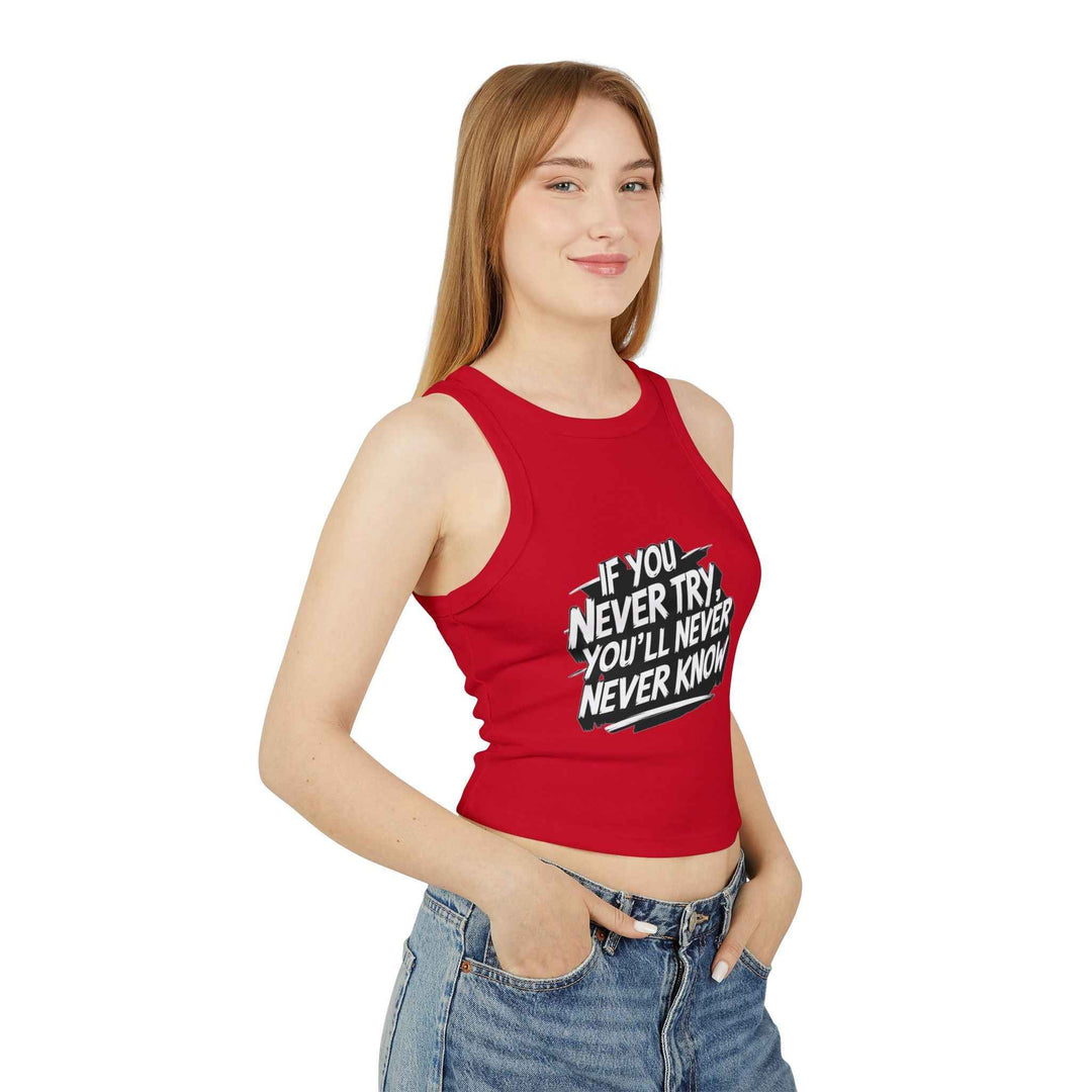 Motivational Racer Tank for Women – Inspiring Workout Wear