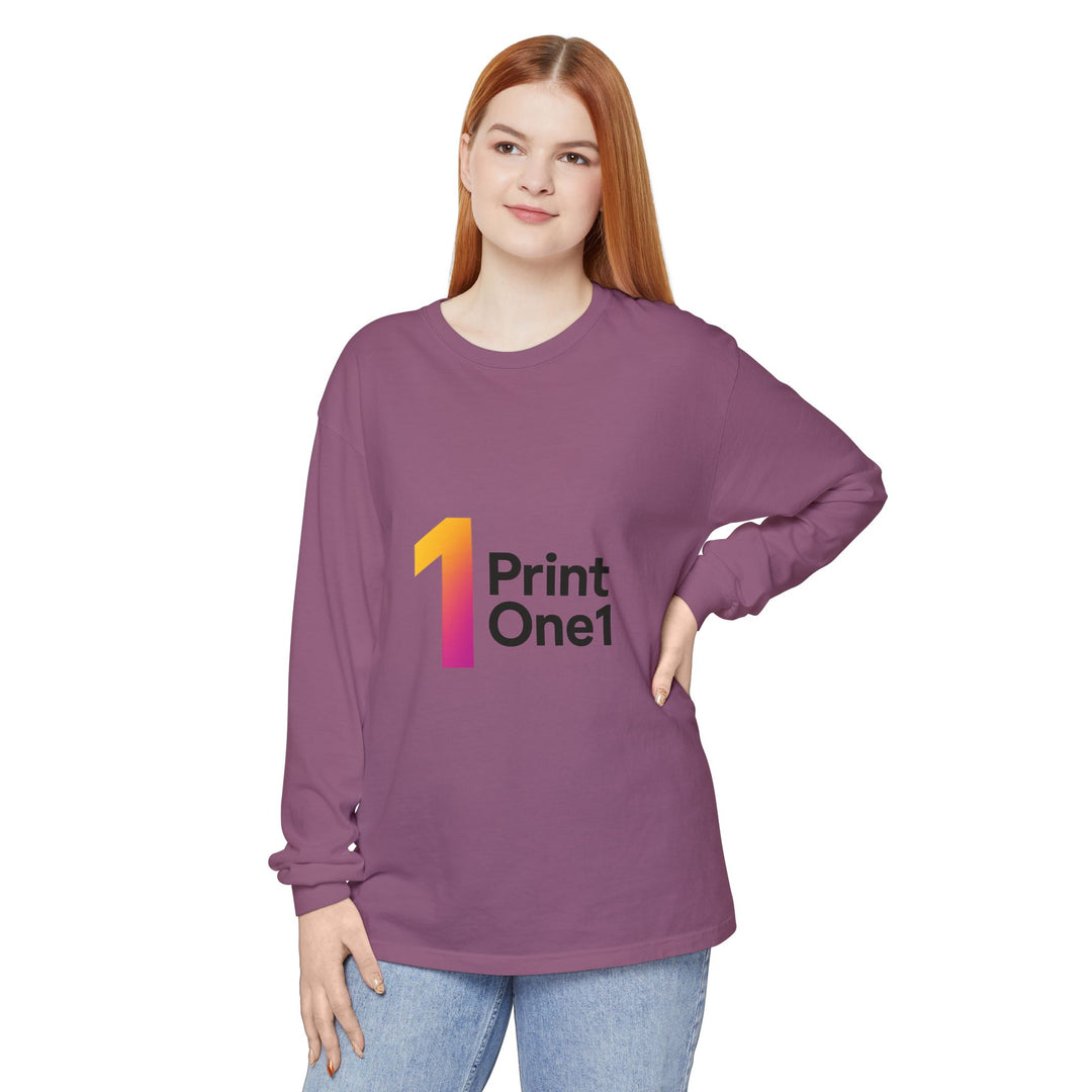 Colorful Unisex Long Sleeve Cotton Tee – Everyday Wear