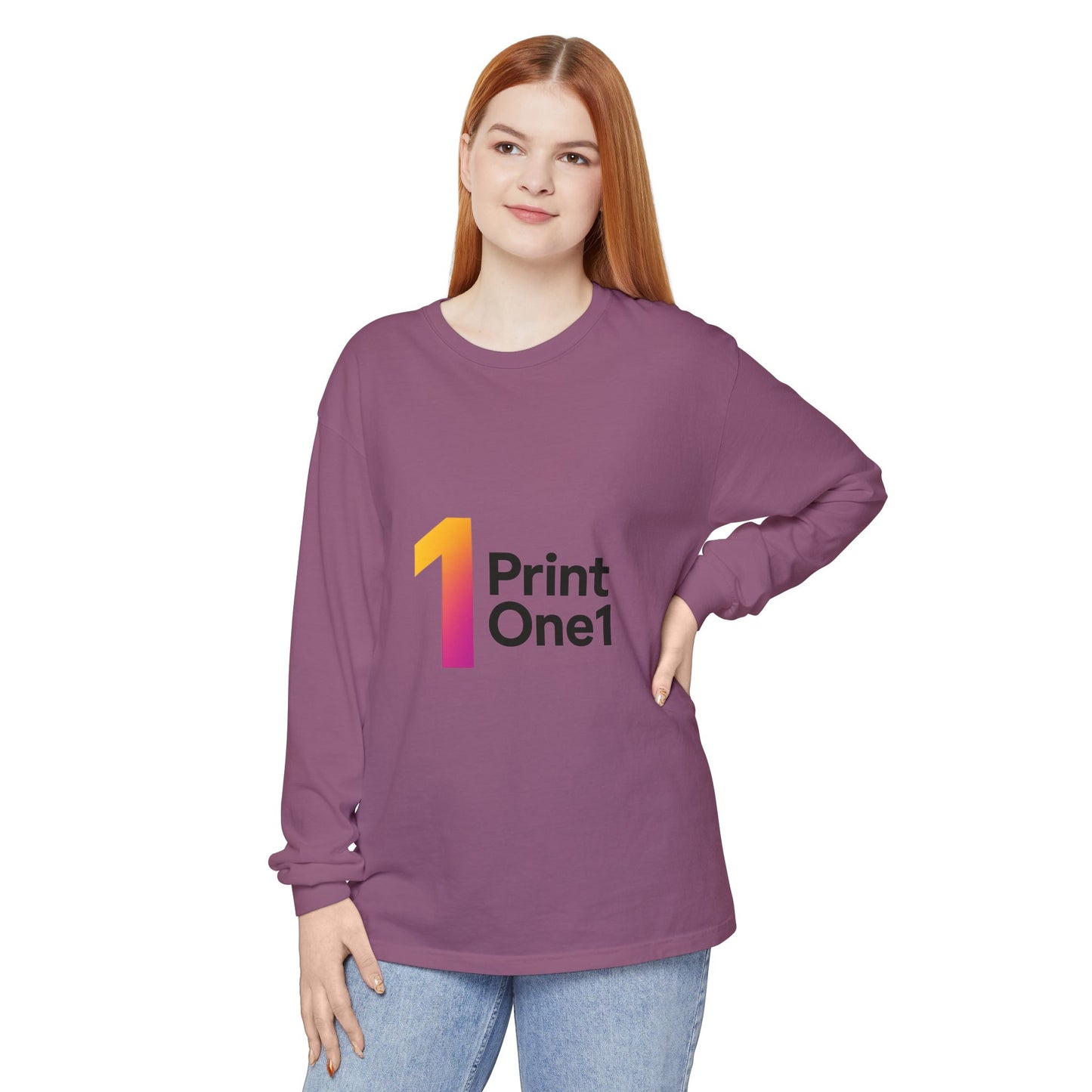 Colorful Unisex Long Sleeve Cotton Tee – Everyday Wear