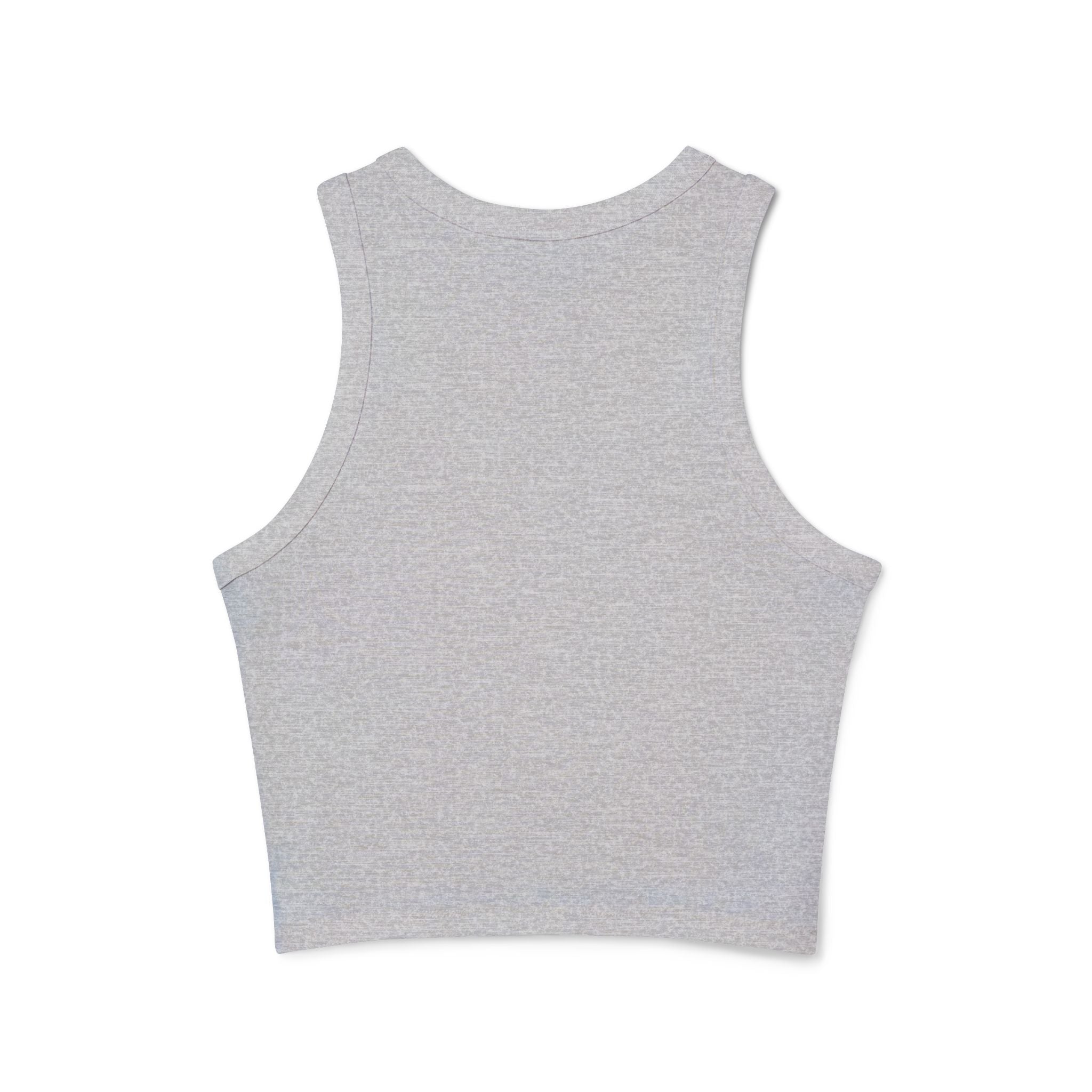 Women's Floral Quote Racer Tank – Ribbed Summer Fit