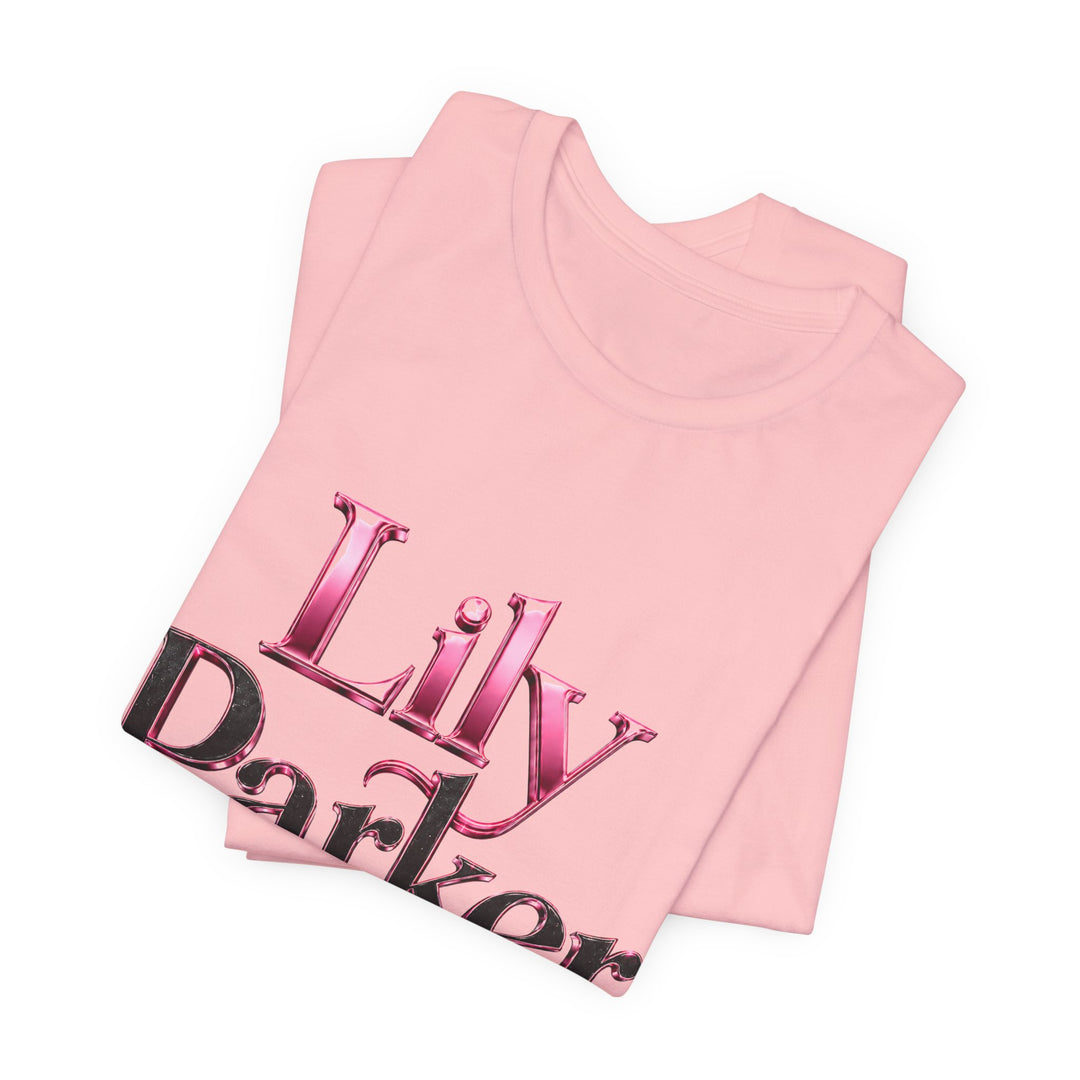 Pink tank top with &