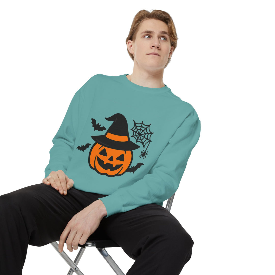 Cozy Halloween Pumpkin Sweatshirt – Unisex Fall Style