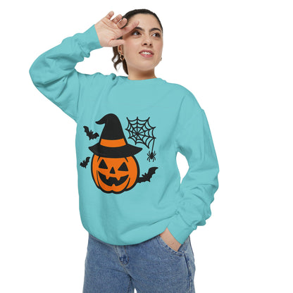 Cozy Halloween Pumpkin Sweatshirt – Unisex Fall Style
