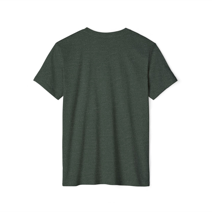 Green t-shirt on a white background