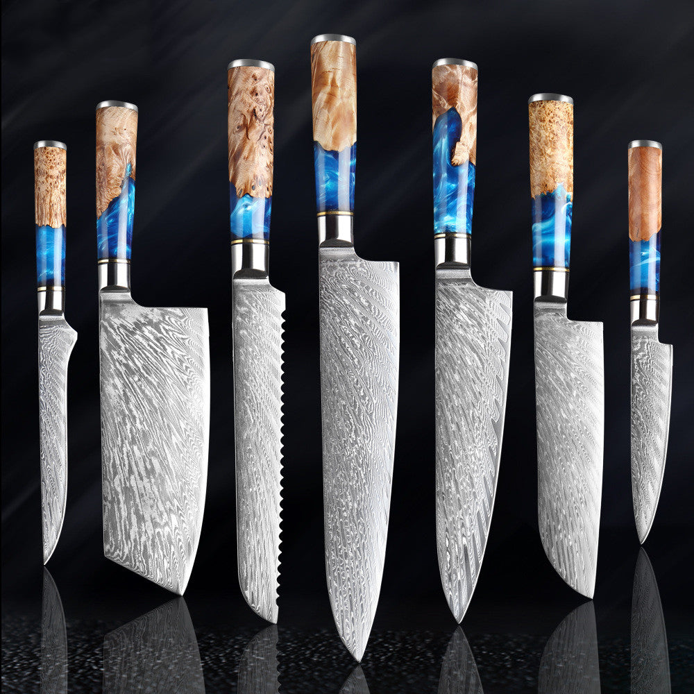 Professional Kitchen Knife Set Stainless Steel Chef Knives