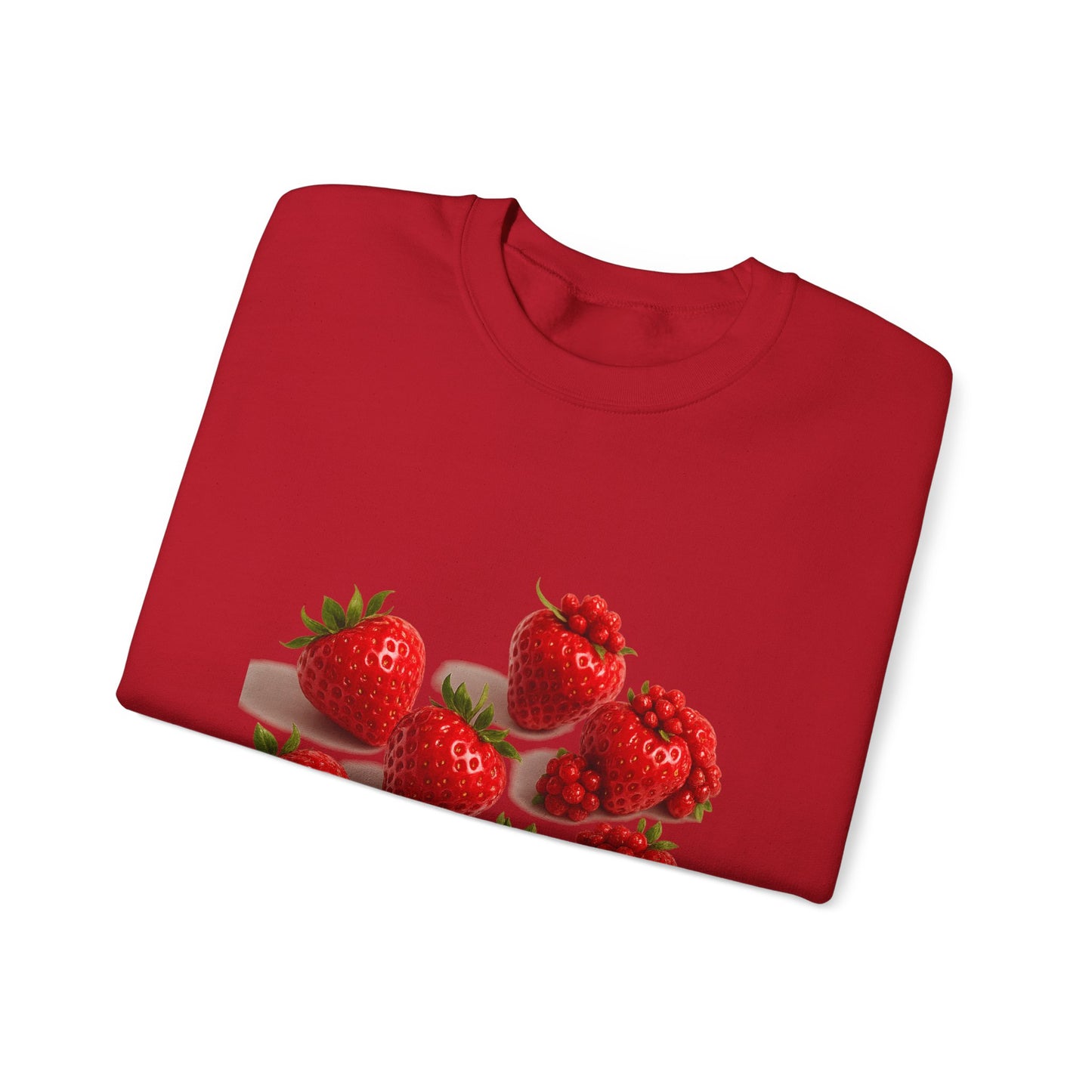 Strawberry Sweatshirt – Cozy Unisex Crewneck for Fall