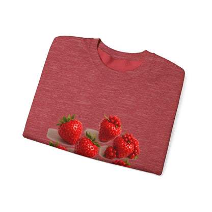 Strawberry Sweatshirt – Cozy Unisex Crewneck for Fall