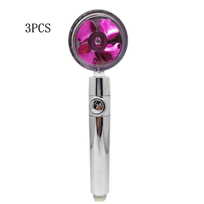 Propeller Driven Shower Head – Turbo Pressure, Save