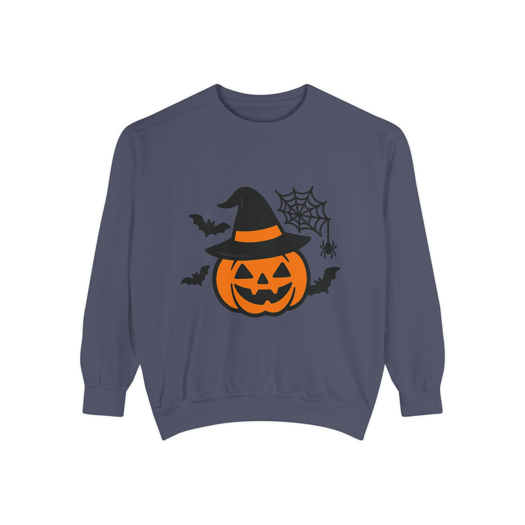 Cozy Halloween Pumpkin Sweatshirt – Unisex Fall Style
