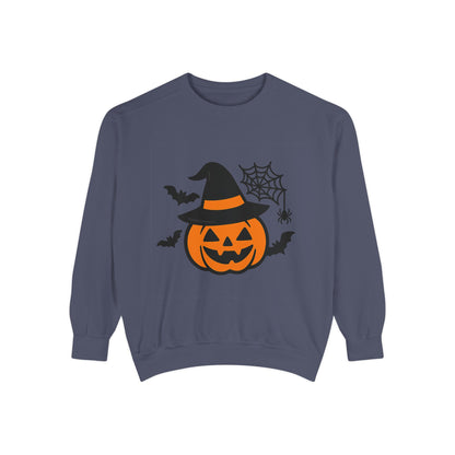 Cozy Halloween Pumpkin Sweatshirt – Unisex Fall Style