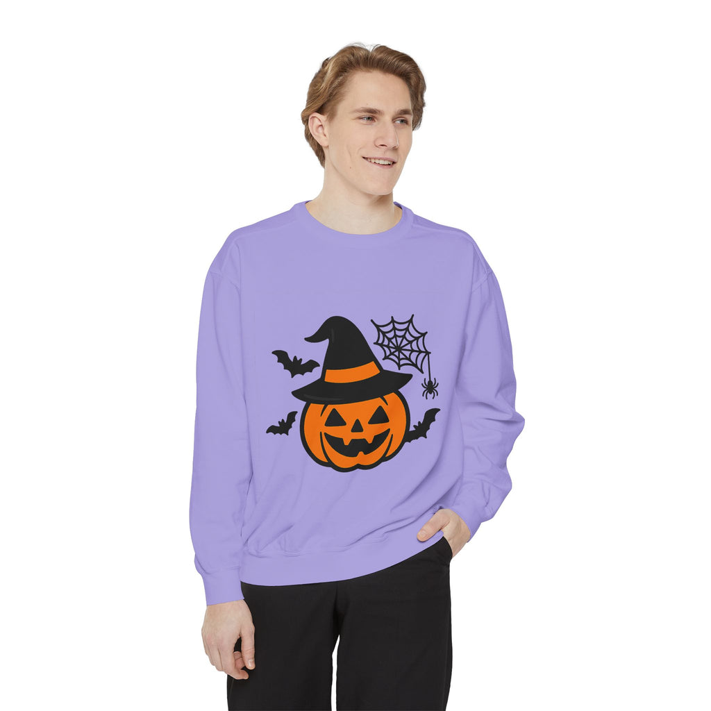 Cozy Halloween Pumpkin Sweatshirt – Unisex Fall Style