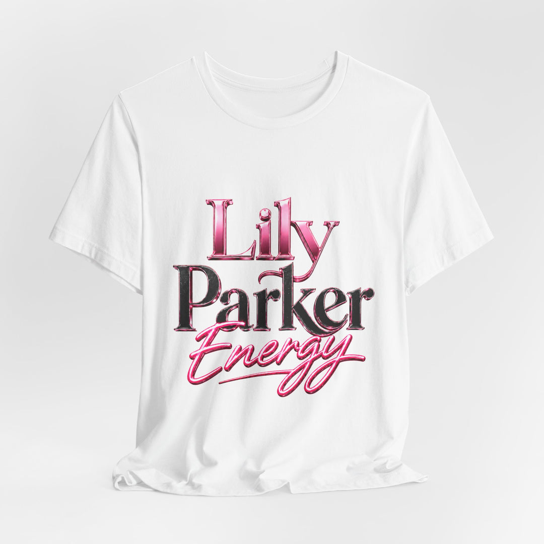 White t-shirt with &