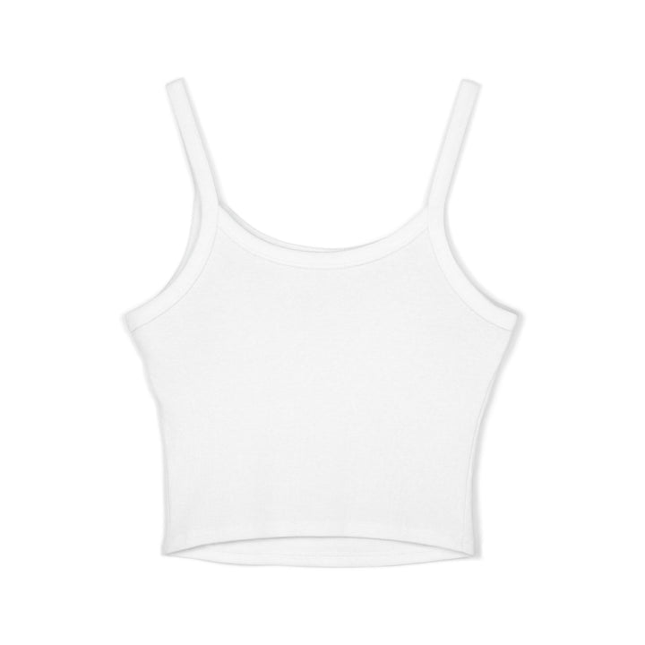 White spaghetti strap summer tank top