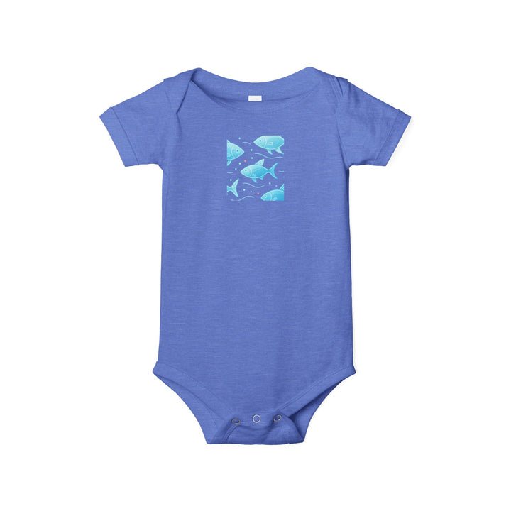 Baby Bodysuit – Ocean Style, Soft Airlume Cotton