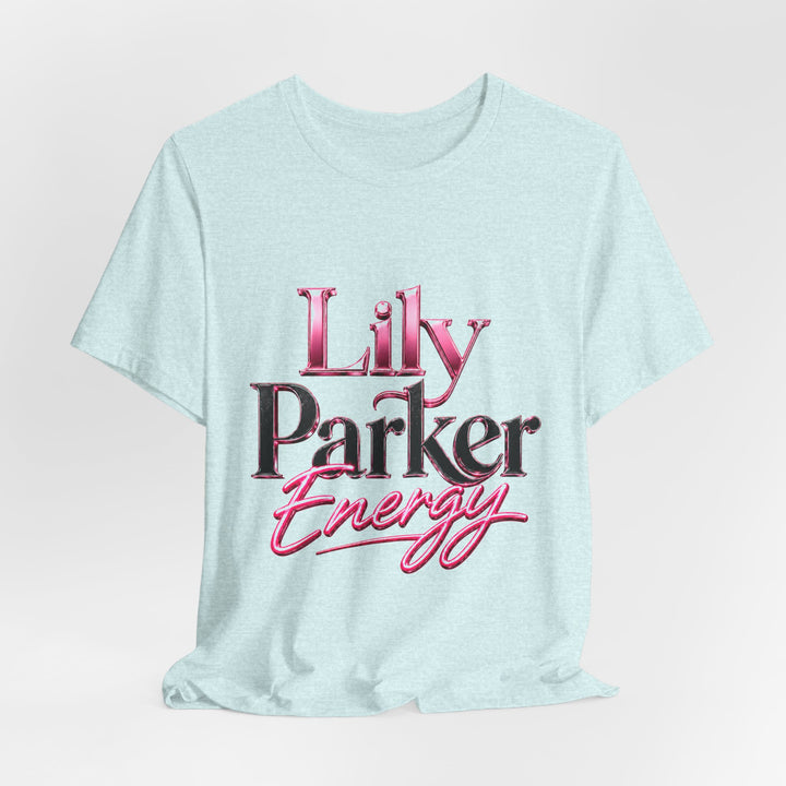 Light blue t-shirt with &