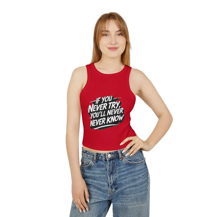 Motivational Racer Tank for Women – Inspiring Workout Wear