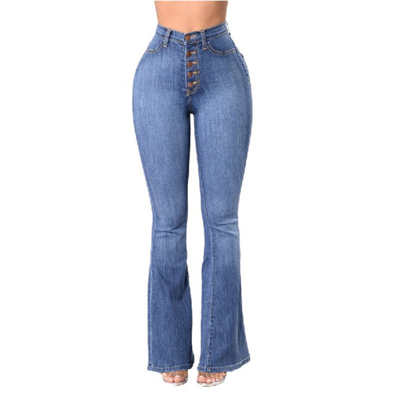 high waist stretch jeans cotton denim fabric texture natural light detail