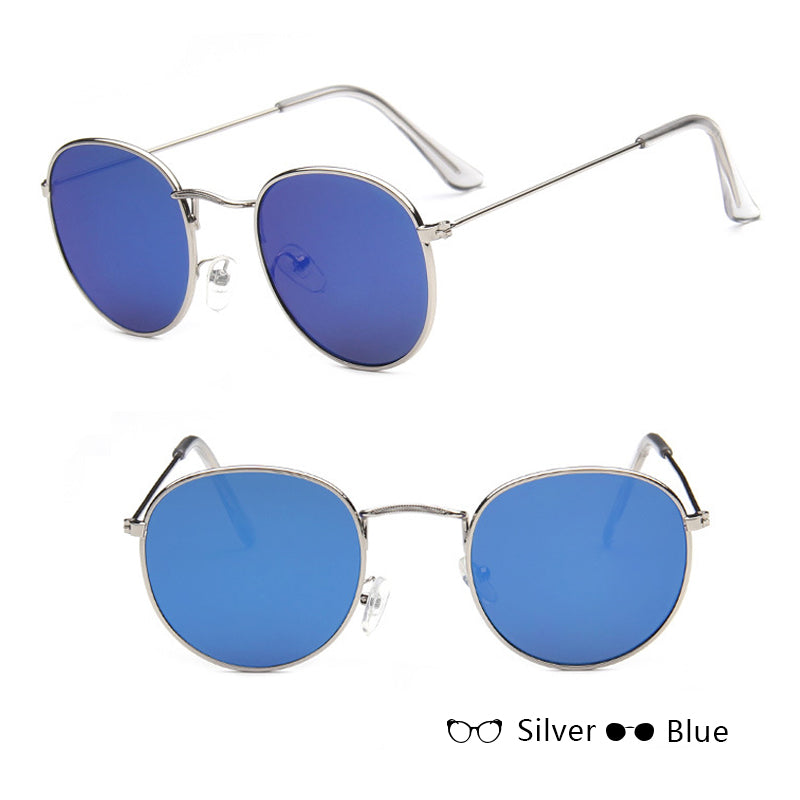 Vintage Round Sunglasses Women Retro Metal Frame Style
