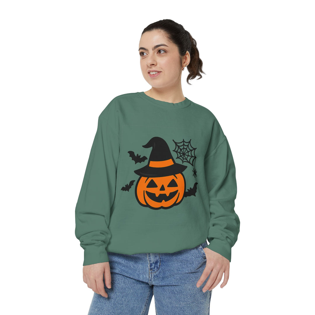 Cozy Halloween Pumpkin Sweatshirt – Unisex Fall Style