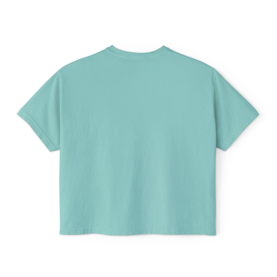 Butterfly Floral Women’s Boxy Tee – Vintage Style