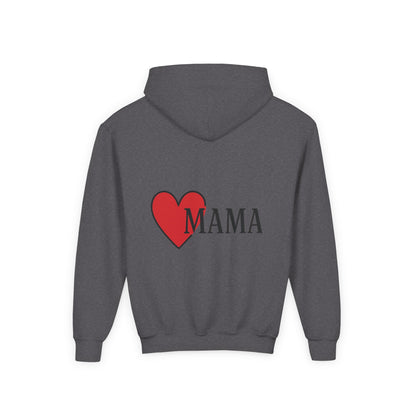 Heartfelt Mama Youth Hoodie – Cozy Gift for Kids