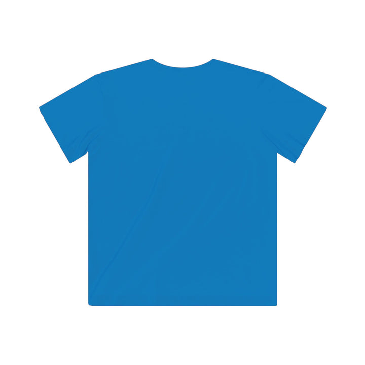 Blue kids t-shirt back view