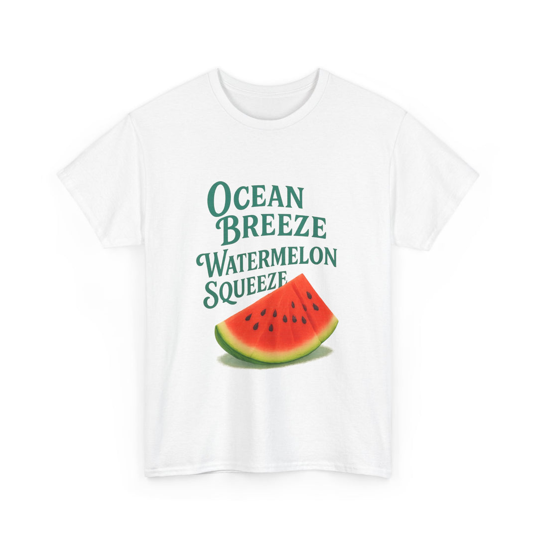 Watermelon Summer Tee – Unisex Cotton Beach Shirt