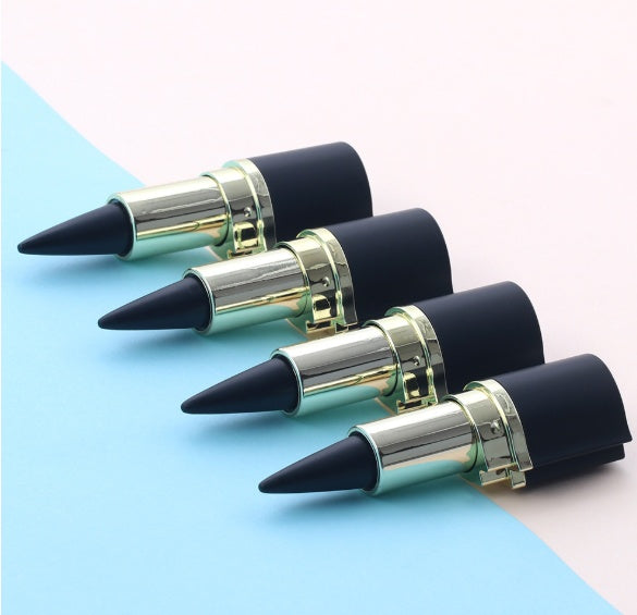 Black eyeliner pencil featuring waterproof performance, matte cosmetic finish and model 7402-020M for everyday eye makeup use