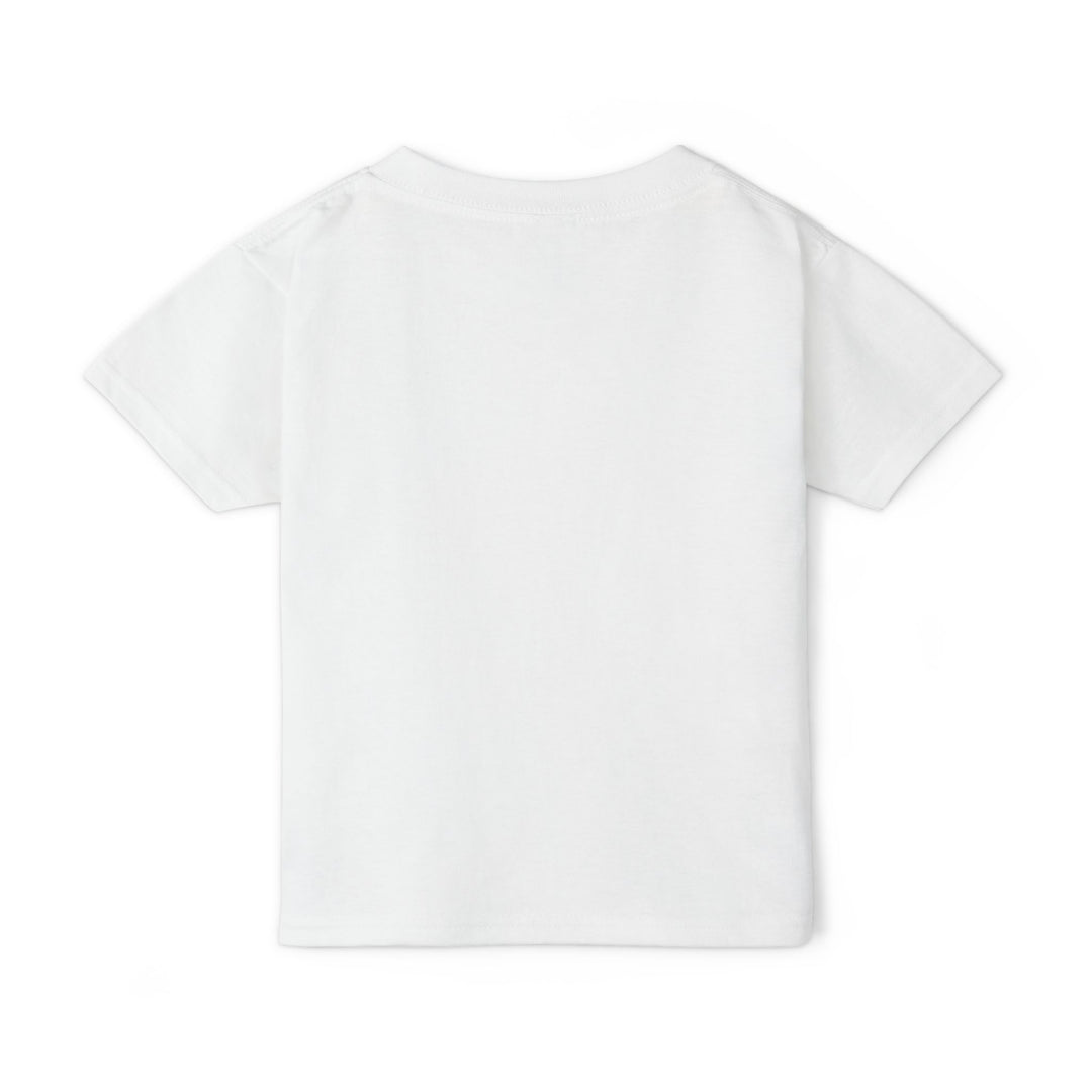 White toddler T-shirt, plain back view