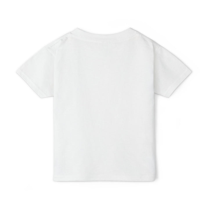 White toddler T-shirt, plain back view