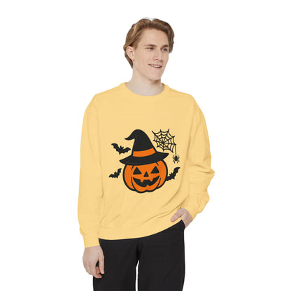 Cozy Halloween Pumpkin Sweatshirt – Unisex Fall Style