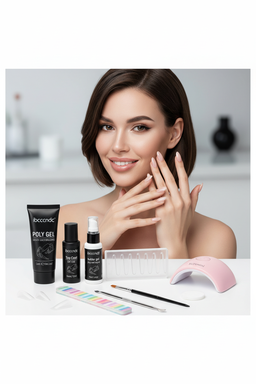Poly Gel Nail Kit with Nail Extension Set