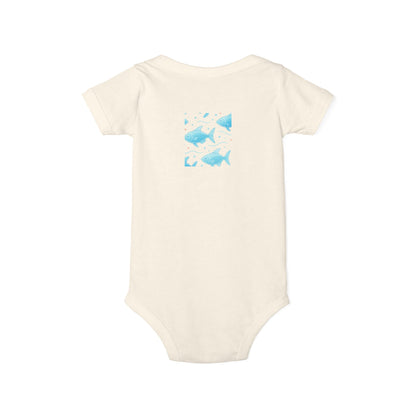 Baby Bodysuit – Ocean Style, Soft Airlume Cotton