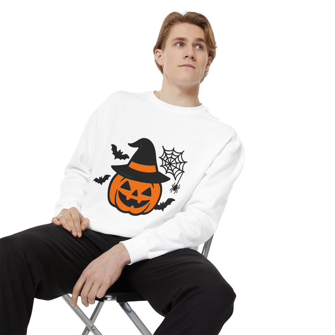 Cozy Halloween Pumpkin Sweatshirt – Unisex Fall Style