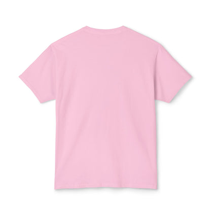Back view of pink unisex Fresh Sea cotton T-shirt