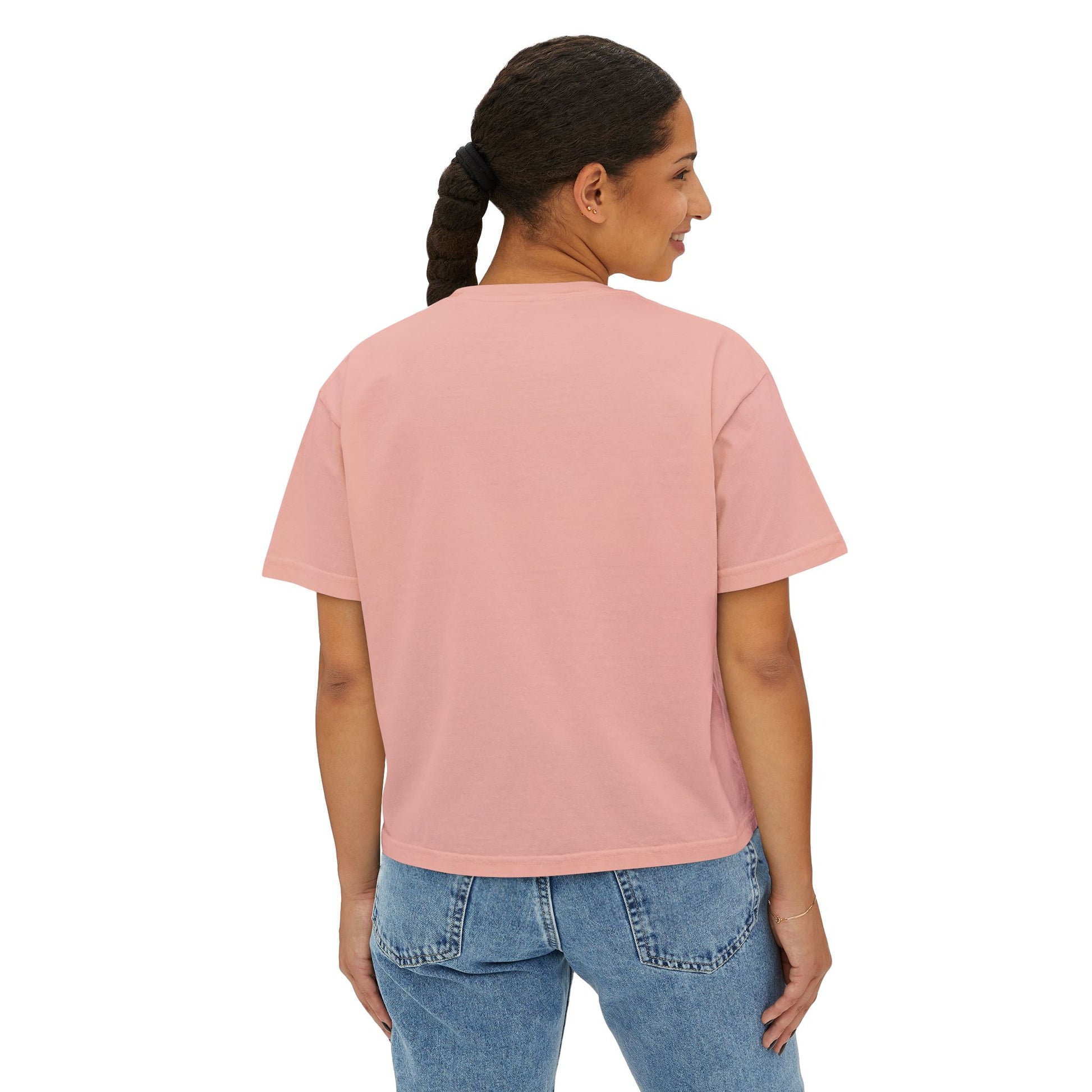 Butterfly Floral Women’s Boxy Tee – Vintage Style