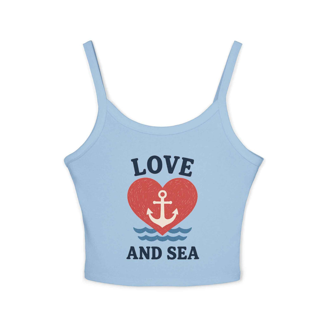 Love and Sea Tank Top – Cute Spaghetti Strap Summer Shirt