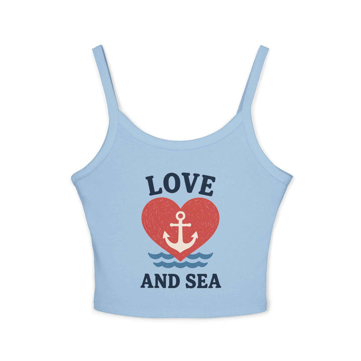 Love and Sea Tank Top – Cute Spaghetti Strap Summer Shirt