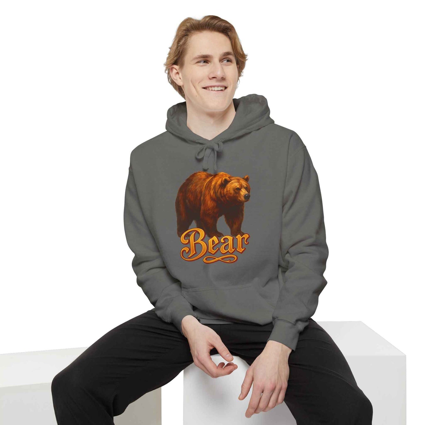 Bear Graphic Unisex Hoodie  - Cozy Outdoor Sweatshirt
