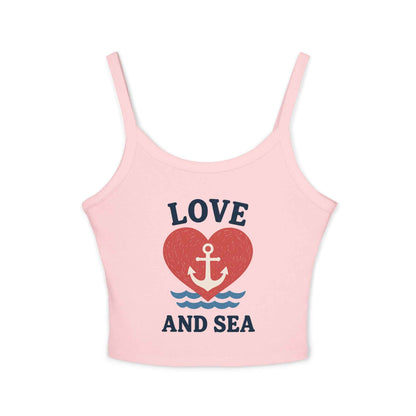 Love and Sea Tank Top – Cute Spaghetti Strap Summer Shirt