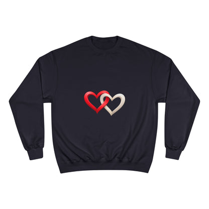 Heart Duo Sweatshirt cozy winter styling indoor lifestyle