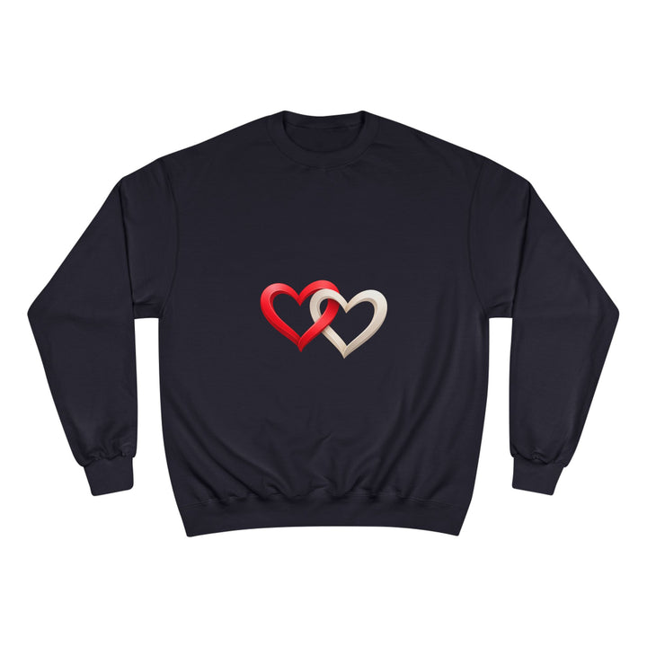 Heart Duo Sweatshirt cozy winter styling indoor lifestyle