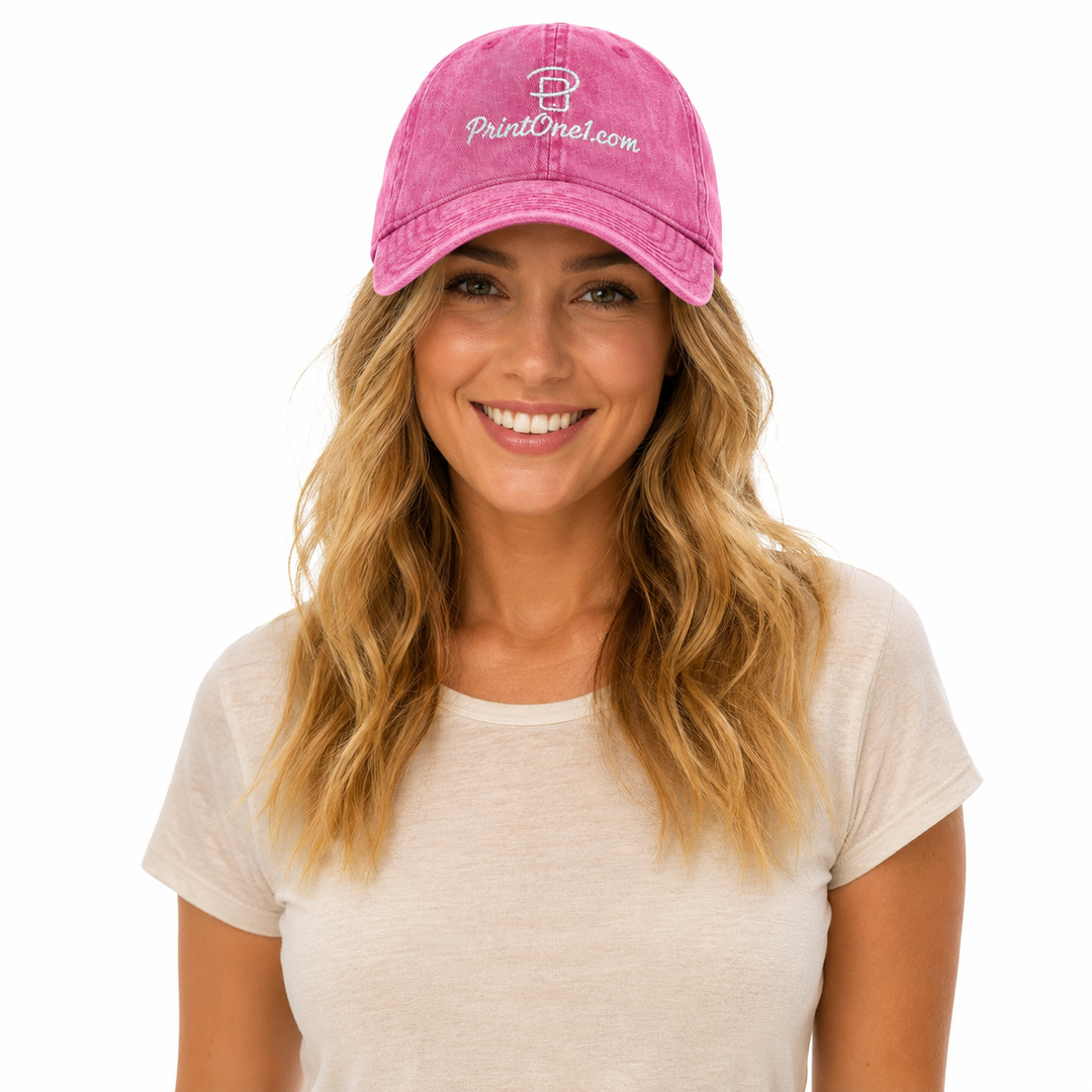 Vintage embroidered cotton cap with low profile shape, washed finish, antique buckle, and casual summer styling detail daily.