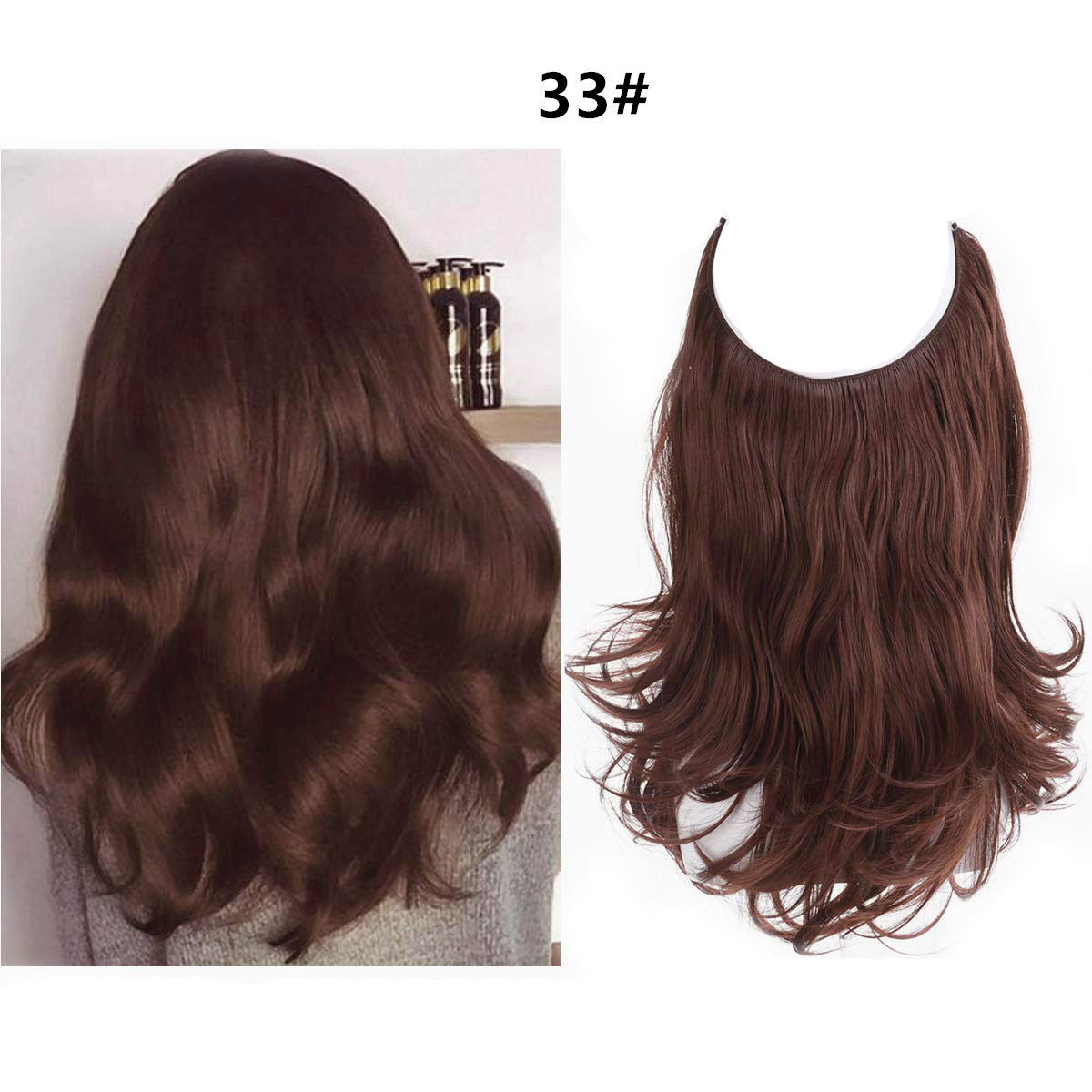 Long Curly Fish Line Wig – Heat-Resistant Fiber