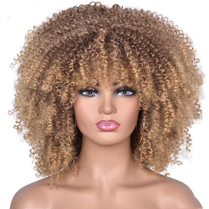 women short curly wig compact shape ideal for travel and daily wear