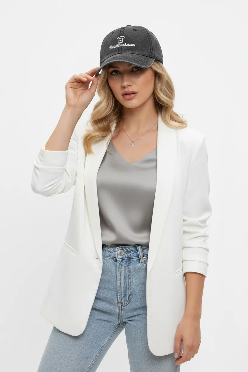 vintage embroidered cap casual smart styling balanced proportions