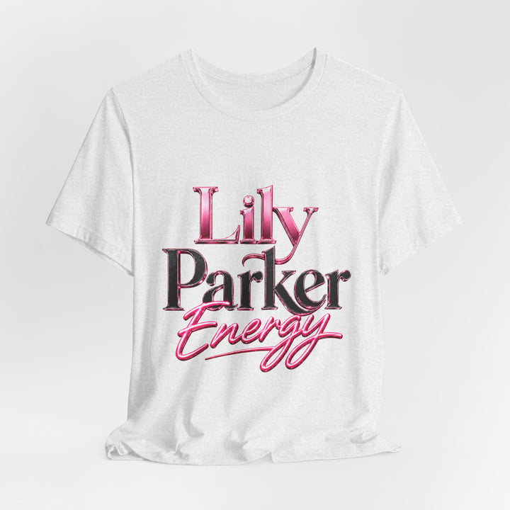 White t-shirt with &