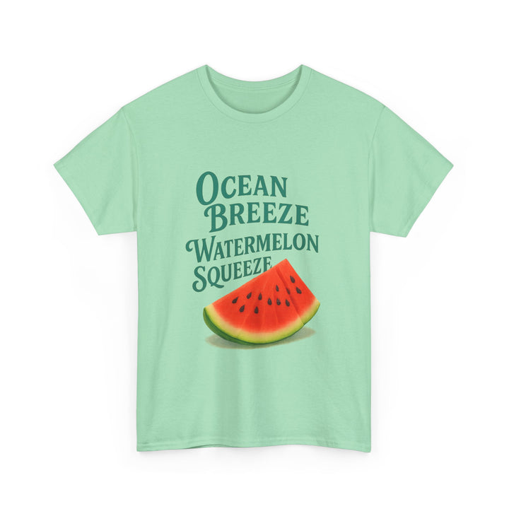 Watermelon Summer Tee – Unisex Cotton Beach Shirt