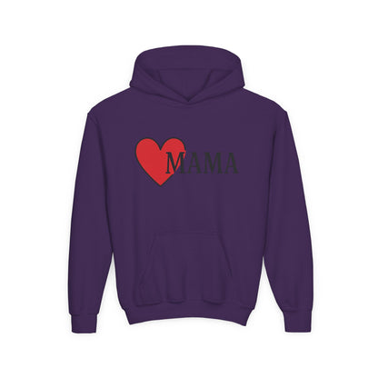 Heartfelt Mama Youth Hoodie – Cozy Gift for Kids