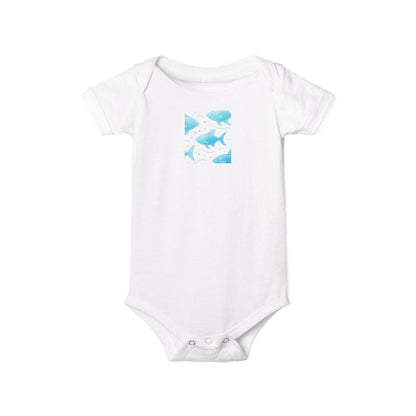 Baby Bodysuit – Ocean Style, Soft Airlume Cotton